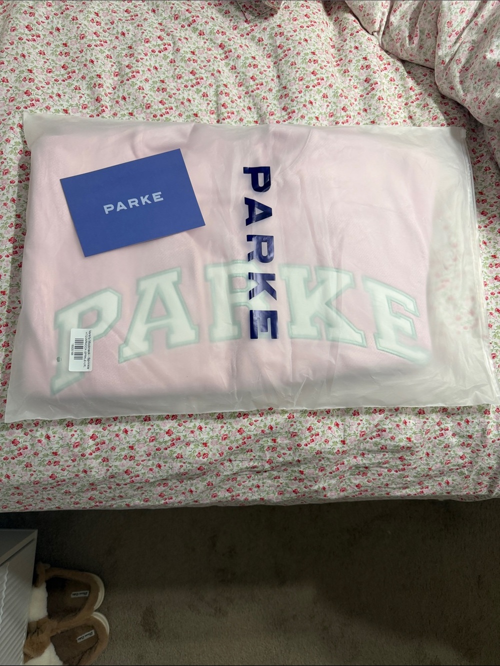 PARKE sprinkle mockneck size L/XL heritage material NWT